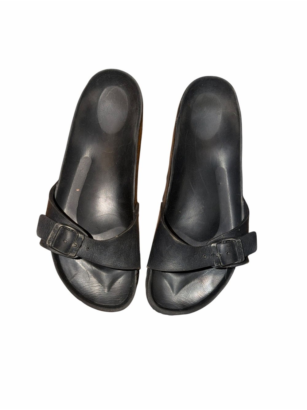 Birkenstock Black Buckle Slide Sandals Size 38